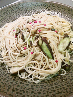 つぶ貝と茄子の和パスタ-レシピのメイン写真