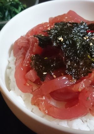 計量無し！マグロのユッケ丼-レシピのメイン写真