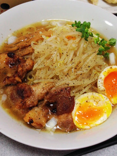 鶏ガラスープの醤油ラーメン♡半熟卵乗せ♪-レシピのメイン写真