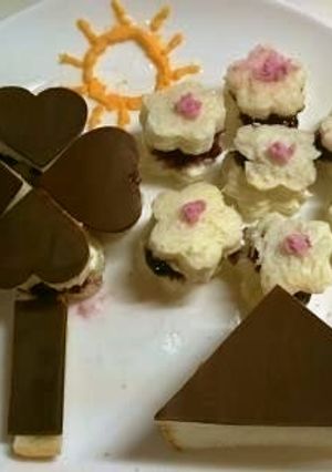 春が来た！お花見スライス生チョコサンド-レシピのメイン写真