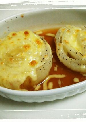 レンジで簡単♪新玉葱のコンソメチーズ焼き-レシピのメイン写真