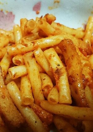 マカロニとさつま揚げのケチャップ炒め-レシピのメイン写真
