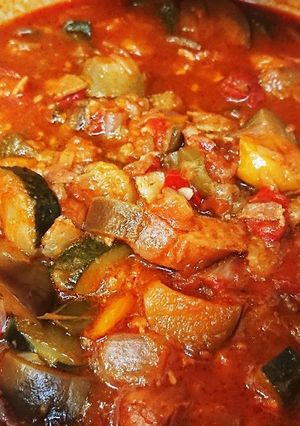 トマト缶で野菜たっぷりラタトィウユ　-レシピのメイン写真