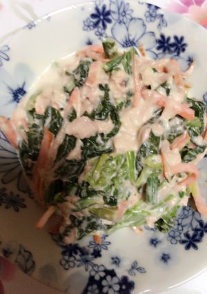 簡単なほうれん草とツナの和え物-レシピのメイン写真