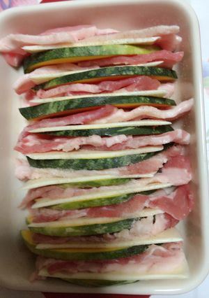 簡単な南瓜と豚肉のチーズ焼き-レシピのメイン写真