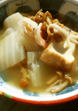 白菜となめこの煮物-レシピのメイン写真