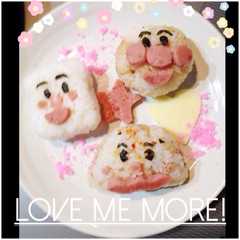 รูปของ アンパンマン♡人気キャラおにぎり♡