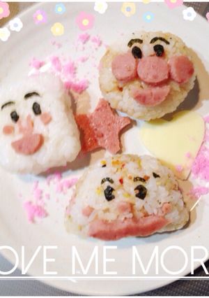 アンパンマン♡人気キャラおにぎり♡-レシピのメイン写真