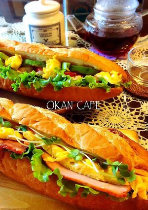 休日の朝食に★バゲットサンド-レシピのメイン写真