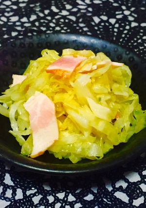 千切りキャベツとベーコンの洋風甘酢和え-レシピのメイン写真