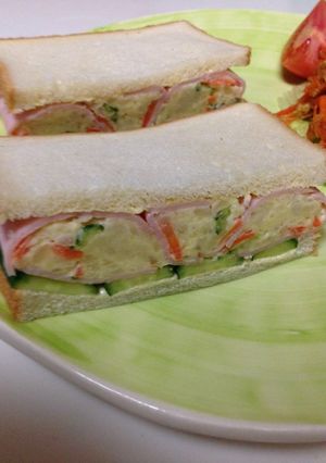 ハムポテトサンド-レシピのメイン写真