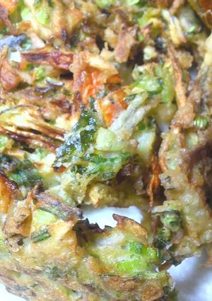 捨てないで！ 野菜クズでエコかき揚げ-レシピのメイン写真