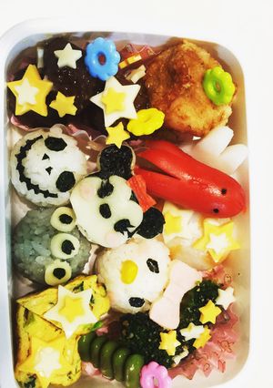 ツムツムお弁当女の子-レシピのメイン写真