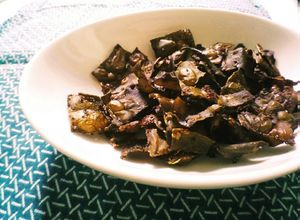 だしがら昆布をチンしてパリパリおつまみ-レシピのメイン写真