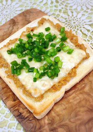 納豆チーズトースト-レシピのメイン写真