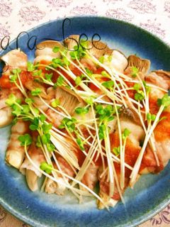 レンジで簡単♪おろしぽん酢エリンギ肉巻き-レシピのメイン写真
