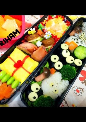 キャラ弁♡トトロ真っ黒クロスケ-レシピのメイン写真