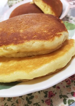 マヨネーズDeかるふわホットケーキ♡-レシピのメイン写真