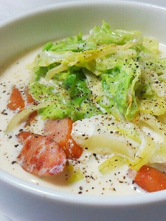 春キャベツのミルクスープ-レシピのメイン写真