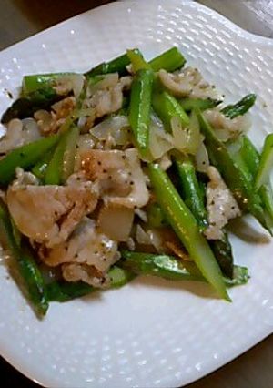 旬の野菜と豚肉で！黒胡椒炒め-レシピのメイン写真