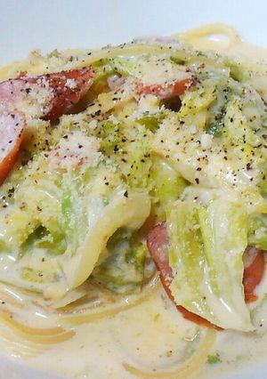 春キャベツのミルクスープパスタ-レシピのメイン写真