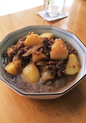 わが家はひき肉で肉じゃが！これが美味い！-レシピのメイン写真