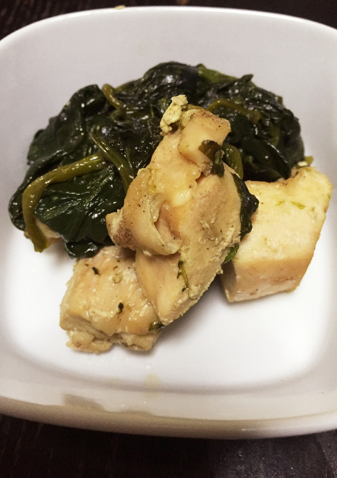 鶏肉とほうれん草のコンソメ炒め-レシピのメイン写真