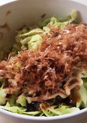 お好み焼き風キャベツのホットサラダ-レシピのメイン写真