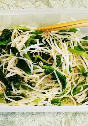 簡単　　5分でもやしとほうれん草のナムル-レシピのメイン写真