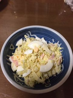 簡単 キャベツ 卵 ハム のマヨサラダ-レシピのメイン写真