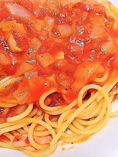 フライパン1つで!トマトの煮込みパスタ♡-レシピのメイン写真