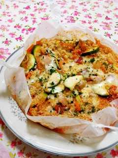 簡単キヌア料理☆トマト缶でチーズ焼き★-レシピのメイン写真