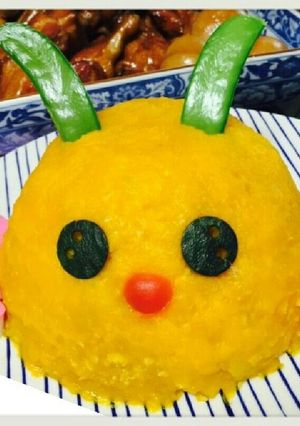 カボチャうさぎ(ฅ'ω'ฅ)♪-レシピのメイン写真