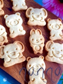 大匙だけ♪卵バター無の型抜きクッキー-レシピのメイン写真