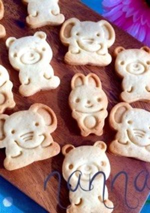 大匙だけ♪卵バター無の型抜きクッキー-レシピのメイン写真