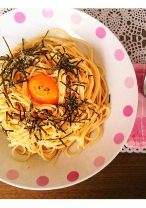 簡単*手抜きご飯*卵かけパスタ*-レシピのメイン写真