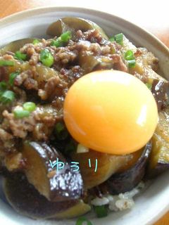 絶対はまる!ナスの甘辛煮丼(*´I`*)-レシピのメイン写真