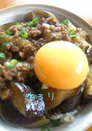 絶対はまる！ナスの甘辛煮丼(*´I｀*)-レシピのメイン写真
