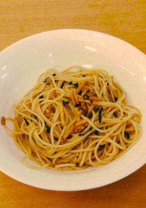 簡単！和風！お茶漬けのバター風味パスタ-レシピのメイン写真
