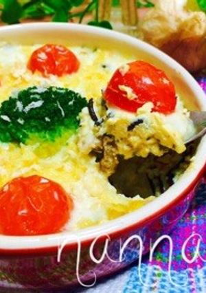 8分で完成♡ひじき入りお豆腐グラタン-レシピのメイン写真
