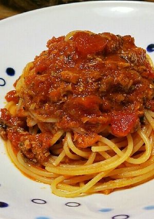 【男の料理】鯖缶で簡単トマトパスタ-レシピのメイン写真