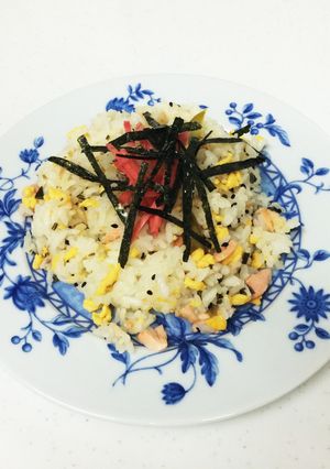 簡単！アスパラと鮭の ちらし寿司-レシピのメイン写真
