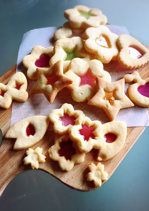 簡単ステンドグラスクッキー♡バレンタイン-レシピのメイン写真