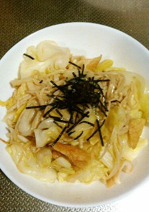 キャベツ・えのきとちくわのバターポン酢-レシピのメイン写真