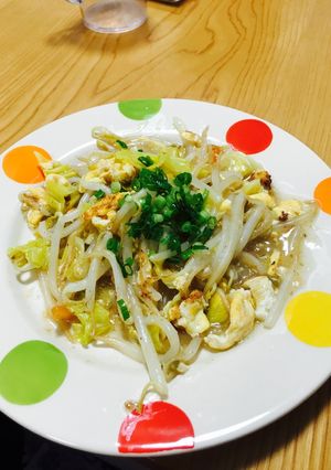 春キャベツとフワットロ卵のもやし餡かけ-レシピのメイン写真