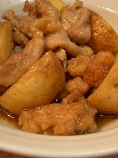 新じゃがと豚の揚げ煮-レシピのメイン写真