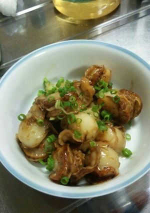 ベビーホタテのオイスター炒めバター風味-レシピのメイン写真