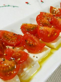 モッツァレラ…ではなく豆腐でカプレーゼ♪-レシピのメイン写真