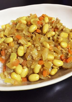 ルー不要！簡単大豆入りキーマカレー-レシピのメイン写真