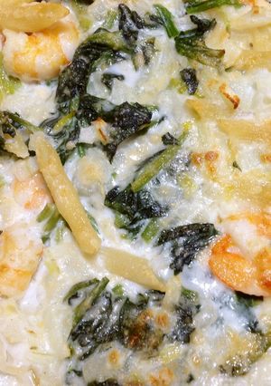 粉チーズだけのエビとほうれん草のグラタン-レシピのメイン写真